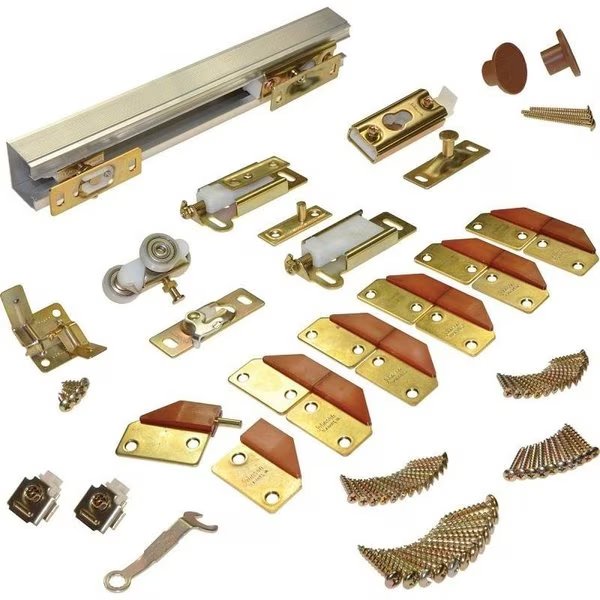 Panel Hardware Set, 60 in L Track, Top Mounting, For 75 lb BiFold Door, Johnson Hardware, Mfr#: 100FD604